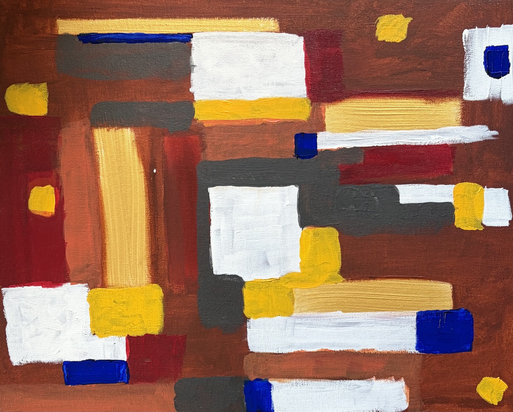 Abstract Gold and Blue